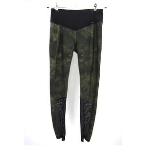Calia Carrie Underwood Green Black Floral Crop Leggings Womens M